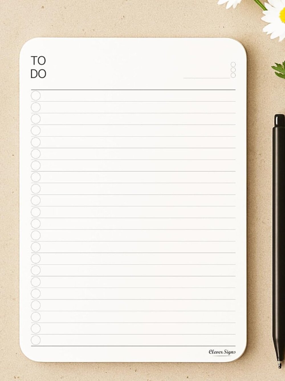 To Do List Notepad – 2 Pack, 50 Sheets Each A5 Size 8.3"x5.8" Premium Thick Pape